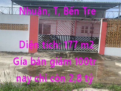 Nhà chính chủ bán nhà  xã phú nhuận, bến tre, 0