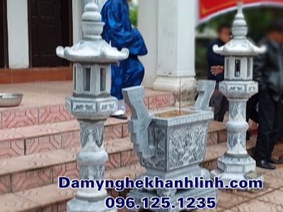 Mẫu lư hương đá vuông đẹp chuẩn phong thủy 2