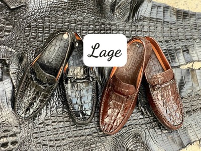 Giầy cá sấu đuôi đủ đen lẫn nâu  bán sỉ 0