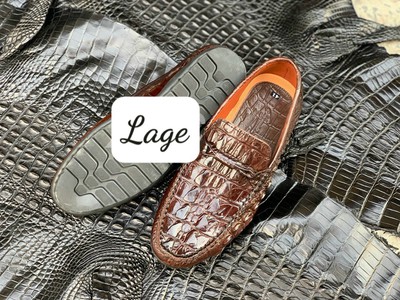 Giầy cá sấu đuôi đủ đen lẫn nâu  bán sỉ 2