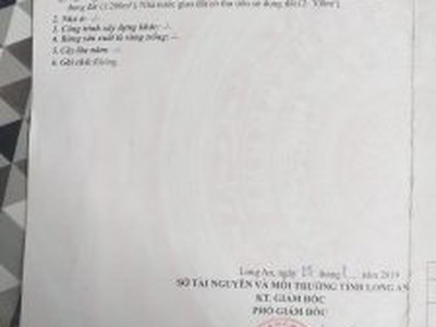 Chính chủ cần bán lô đất vị trí đẹp ở xã đức hòa thượng   long an 1