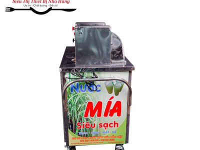 Máy ép nước mía nửa bàn rulo kim cương Bắc Việt   2 cây motor 0