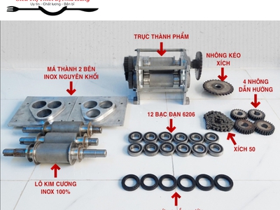Máy ép nước mía đặt bàn rulo kim cương Bắc Việt  model 2023 3
