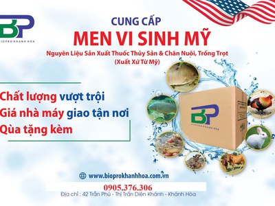 Cung cấp chế phẩm vi sinh đơn dòng, enzyme dùng cho thủy sản của Mỹ 0