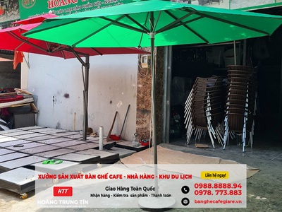 Dù che nắng cafe, giường tắm nắng giá xưởng tại Long An 5