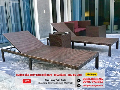 Dù che nắng cafe, giường tắm nắng giá xưởng tại Long An 1