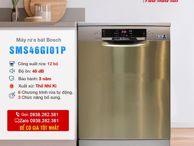 Máy rửa bát độc lập Bosch SMS2IVI61E, SMS46GI01P, SPS4EMI60E giá rẻ 1