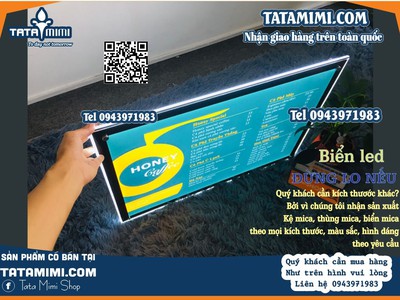 Biển menu led có in phủ viền được không 2