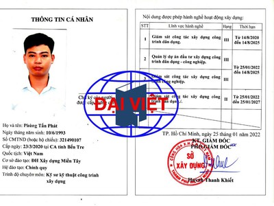 Trung tâm đại việt chuyên  dịch vụ tư vấn xin chứng chỉ hành nghề  xây dựng tòa nhà tập đoàn hà 0