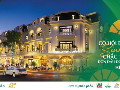 Bán nhà ngay trung tâm thị xã Bến Cát, chỉ thanh toan trước 580tr nhận nhà hoàn thiện 0