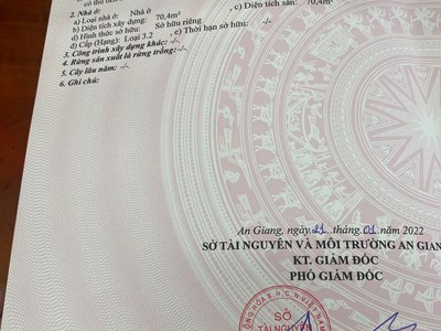 Cần bán gấp nhà vườn full thổ-630m2- rộng 21m-mt đường xe tải- chợ mới-an giang-1.65 tỷ 1