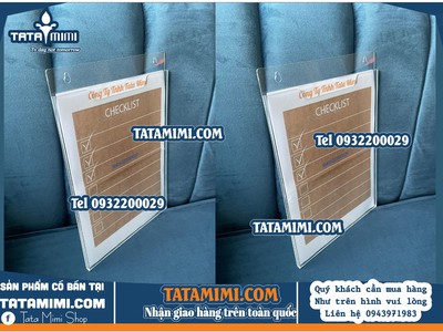 Checklist treo tường A4 ngang độ rộng hộp 0