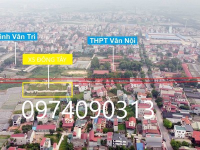 Bán đất đấu giá x5 thôn đông tây, xã vân nội, đông anh. 1