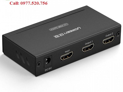 Hải Phòng có sẵn Bộ chia HDMI 1 ra 2 Ugreen 40201, Bộ chia HDMI 1 ra 4 Ugreen 40202 hỗ trợ 4k 8