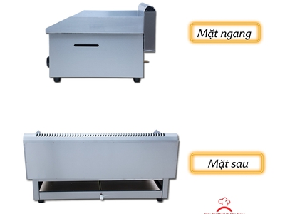 Dùng gas  Bếp chiên rán mặt phẳng gas GH720 4