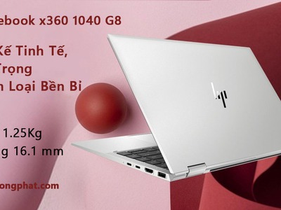 HP EliteBook X360  1040 G8 i7-1185G7 Ram 32Gb SSD 512Gb 14″ FHD Touch LikeNew 1