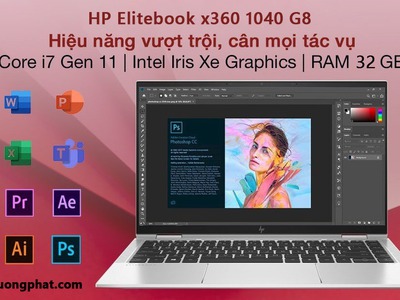 HP EliteBook X360  1040 G8 i7-1185G7 Ram 32Gb SSD 512Gb 14″ FHD Touch LikeNew 2