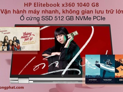 HP EliteBook X360  1040 G8 i7-1185G7 Ram 32Gb SSD 512Gb 14″ FHD Touch LikeNew 3