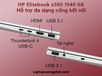 HP EliteBook X360  1040 G8 i7-1185G7 Ram 32Gb SSD 512Gb 14″ FHD Touch LikeNew 10