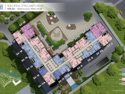 Bán căn hộ 3 phòng ngủ s3 vinhomes skylake phạm hùng, view kangnam 4