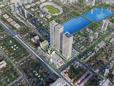Dự án có vị trí đẹp nhất Quận Hà Đông, trên 2 mặt tiền đường huyết mạch Trần Phú và Nguyễn Khuyến 4