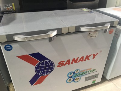 Tủ đông mát 2 ngăn Sanaky Inverter 250 lít VH-2599W4K, 90 bảo hành 06 tháng. 0