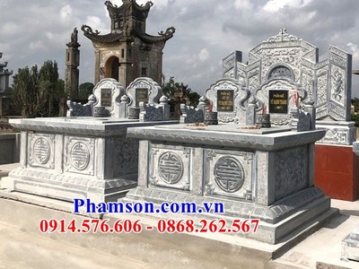 63  Mộ đá đôi hiện đại đẹp bán gia lai 0