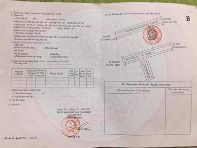 Chính chủ cần tiền bán nhanh căn nhà cấp 4 ngay cổng chợ nguyễn du kim tân lào cai 1