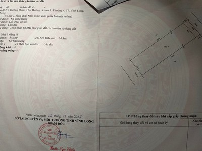 Bán nhà, hẻm ôtô, phường 4, tp vĩnh long 1