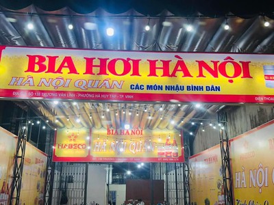 Sang nhượng gấp quán bia hơi hà nội mặt đường 138 trương văn lĩnh 3