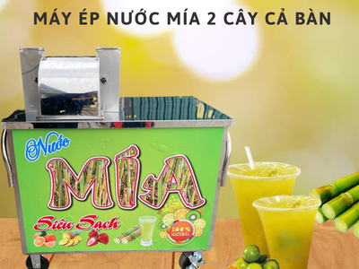 Máy ép mía 2 cây cả bàn 1