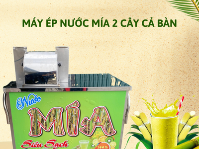 Máy ép mía 2 cây cả bàn 2