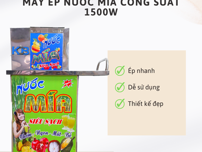 Máy ép mía nửa bàn công suất 1500W 5