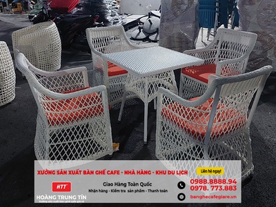 Bàn ghế cafe, nội ngoại thất nhà hàng giá rẻ tại TP Long Xuyên 1