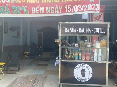 Sang nhượng mặt bằng kinh doanh quán trà sữa - trung tâm lái thiêu 0