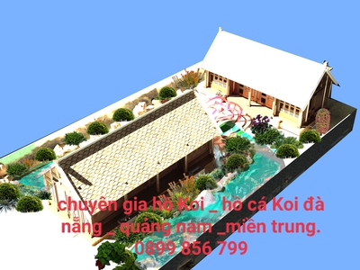 Tiếng róc rác chảy hồ Koi âm hưởng cuộc sống. 1