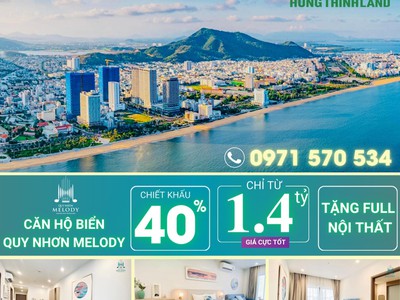 Nơi nghỉ dưỡng tuyệt vời tại quy nhơn melody - vị trí gần biển, tiện ích đầy đủ 0
