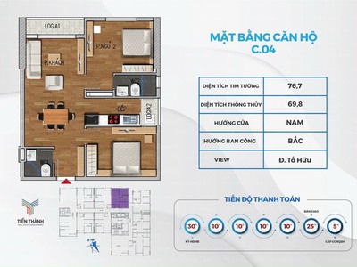 Cần bán căn hộ suất ngoại giao giá 19.5tr/m2 tại dự án NOXH NHS Trung Văn Nam Từ Liêm Hà Nội 3