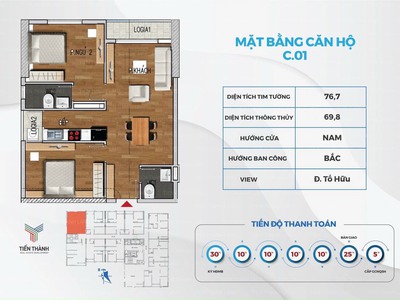 Cần bán căn hộ suất ngoại giao giá 19.5tr/m2 tại dự án NOXH NHS Trung Văn Nam Từ Liêm Hà Nội 6