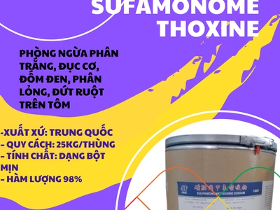 Sulfamonomethoxine nguyên liệu t h u ố c thuỷ sản 1