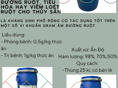 Ampicillin nguyên liệu sản xuất t h u ố c thuỷ sản 0