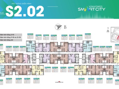 Bán căn 2PN tòa S2.02 Vinhome Smart City Đại Mỗ   HN, ban công Đông Nam full nội thất, giá hạt dẻ 2
