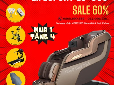 Sale quà khủng ưng dung nhận quà cùng ghế massage Lifesport ls-650 lifesport 650 0
