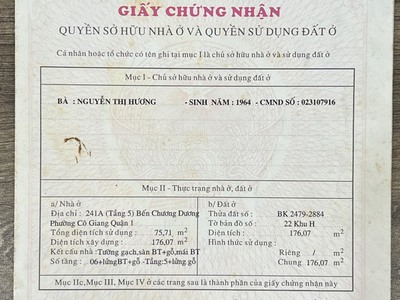 Chính chủ cần bán gấp căn chung cư 75.71m2 ngay tại quận 1 1