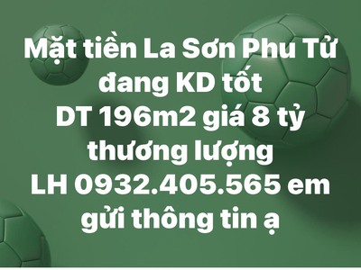 Cần bán mặt tiền kinh doanh trung tâm nội thành đường La Sơn Phu Tử 1