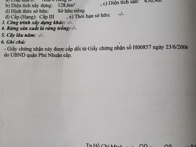 Chính chủ bán nhà hxh 162 phan đăng lưu 450m2, 23t không bớt 3