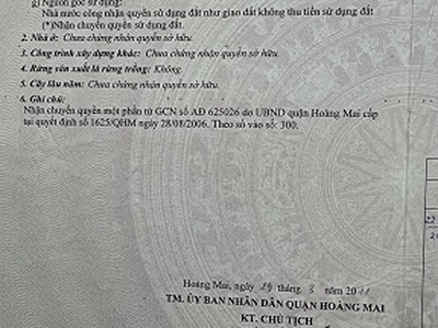 Chính chủ cần tiền bán gấp đất thúy lĩnh, hoàng mai, hà nội 0