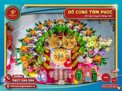 Mâm cúng thôi nôi cho các bé. 0