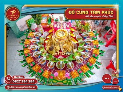 Mâm cúng thôi nôi cho các bé. 3