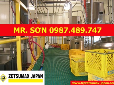 Tấm sàn FRP ,lưới sợi thủy tinh, Sàn FRP kháng hóa chất, chống ăn mòn, composite - Mới 100 3
